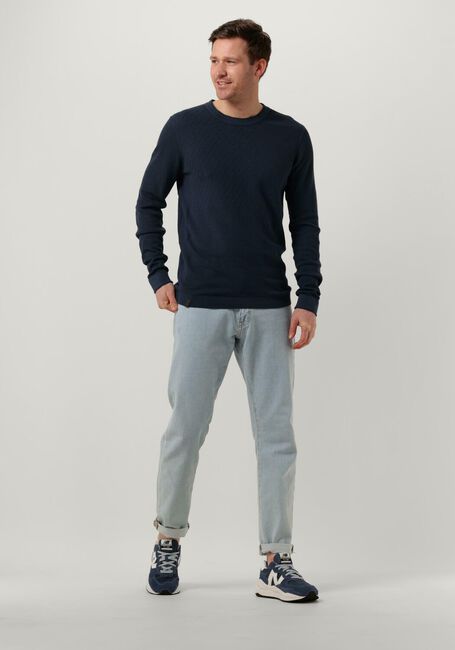 Dunkelblau CAST IRON Pullover CREWNECK COTTON MODAL - large