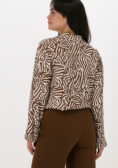 Beige MODSTRÖM Bluse NATION PRINT SHIRT - large