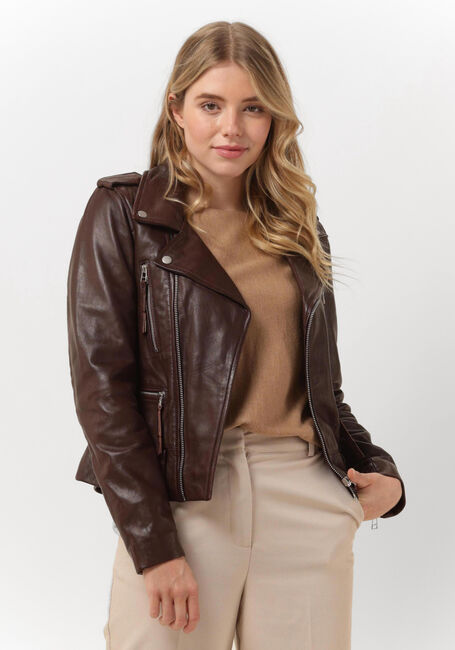 Bordeaux GOOSECRAFT Lederjack MILENA JACKET - large