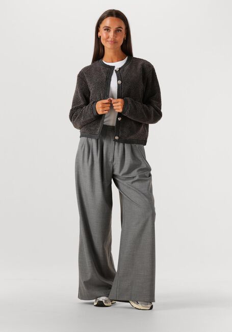 Dunkelgrau NEO NOIR Strickjacke LIMO FLUFFY KNIT CARDIGAN - large