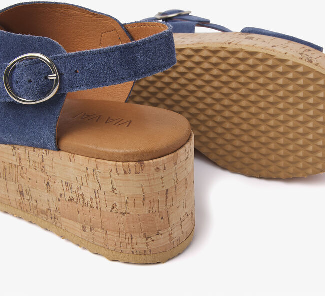 Blaue VIA VAI Sandaletten mit Absatz SISSEL RAISE - large