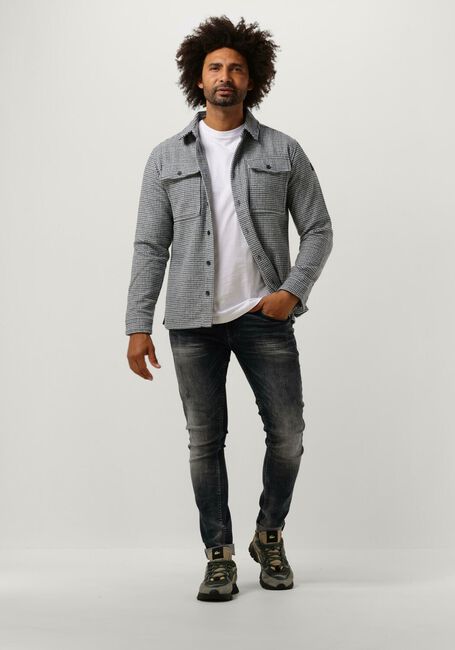 Graue PUREWHITE Overshirt HERITAGE PATTERN OVERSHIRT WITH TWO CHEST POCKETS - large