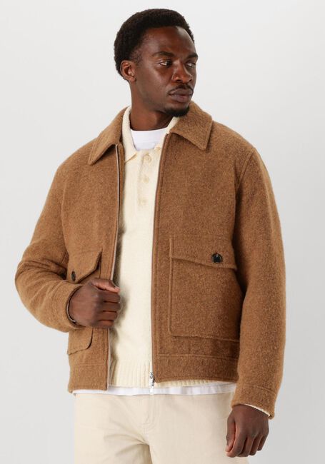 Braune SELECTED MEN Jack SLHJAKOB WOOL BLEND JKT - large