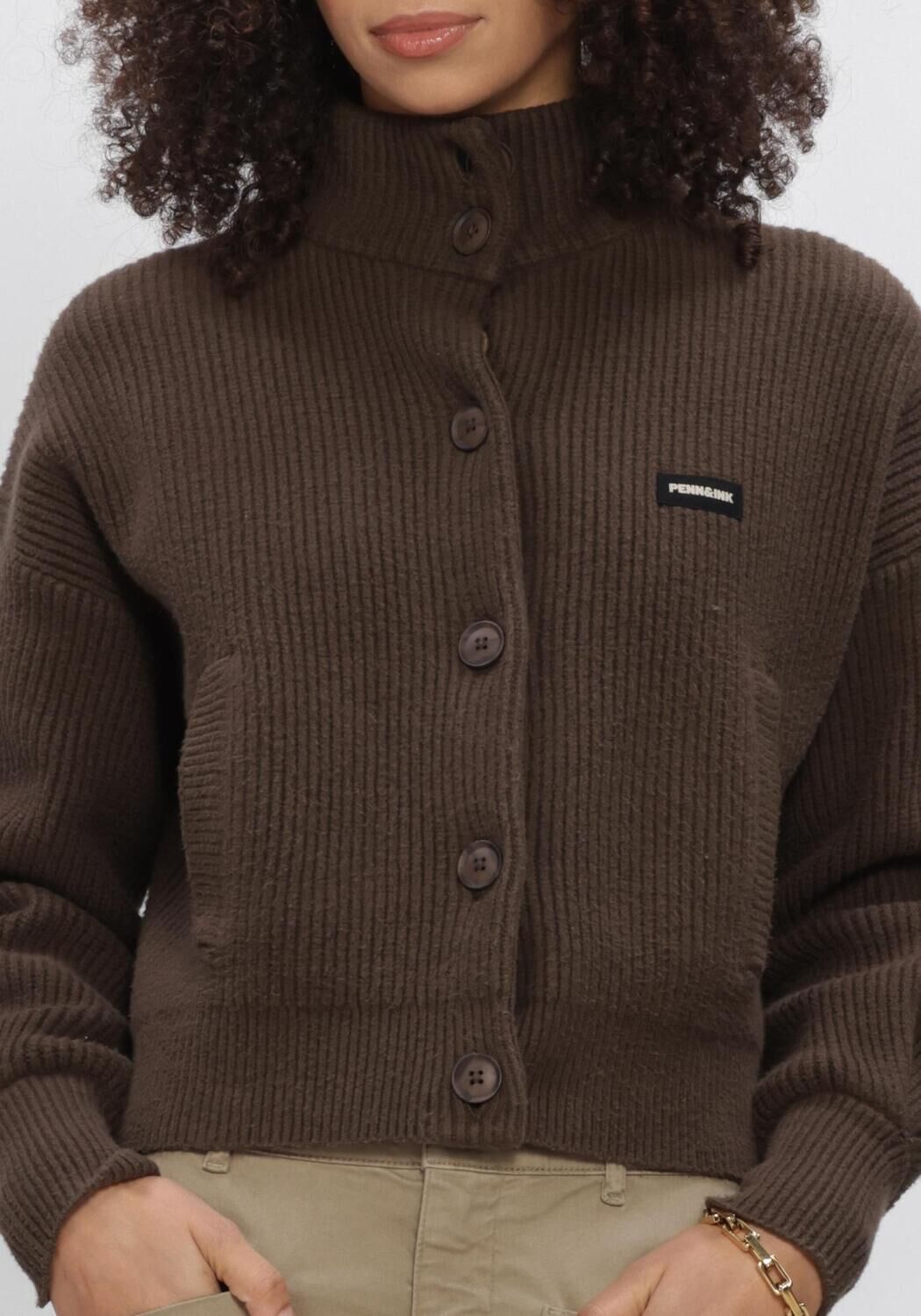 Braune PENN & INK Pullover W26B427 - large