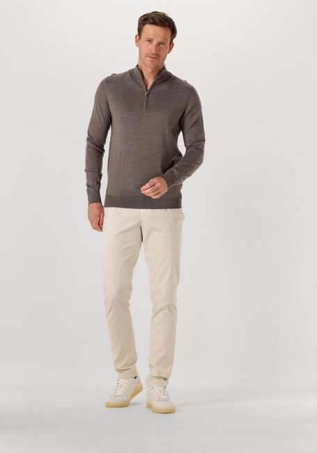 Braune PROFUOMO Pullover PULLOVER HALF ZIP MERINO - large