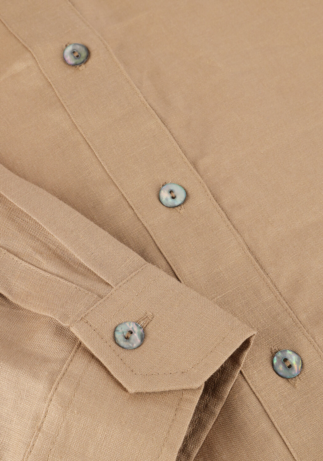 Beige RESORT FINEST Maxikleid SHIRT DRESS - large