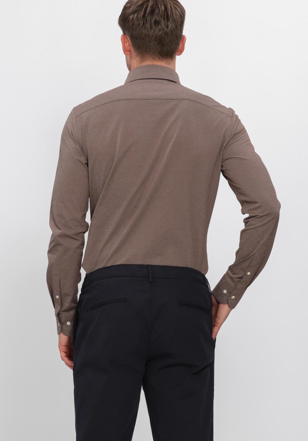 Braune PROFUOMO Casual-Oberhemd SHIRT ONE PIECE - large