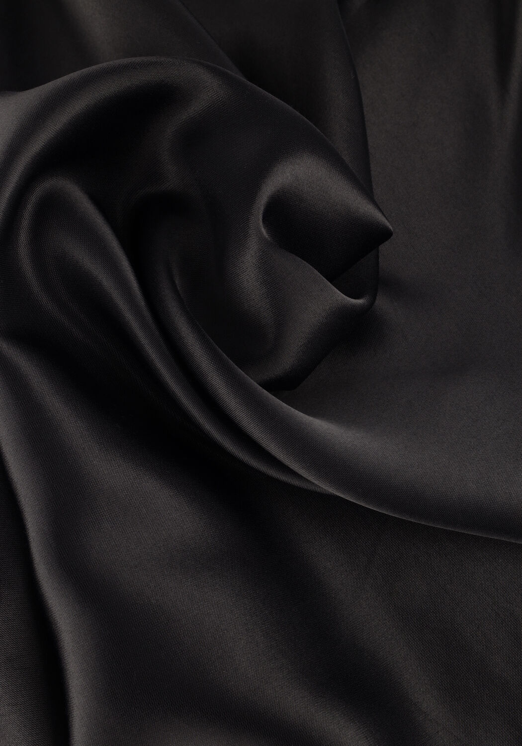 Schwarze POM AMSTERDAM Midirock SATIN BLACK - large
