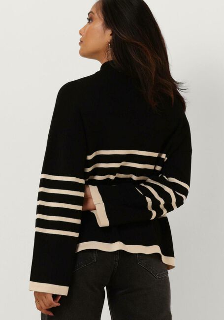 Schwarze OBJECT Pullover OBJROMIA L/S LONG KNIT PULLOVER - large