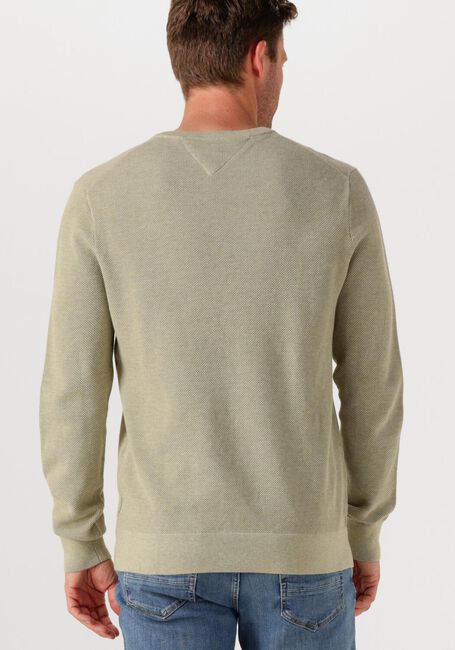 Grüne TOMMY HILFIGER Pullover ESSENTIAL STRUCTURE CREW NECK - large