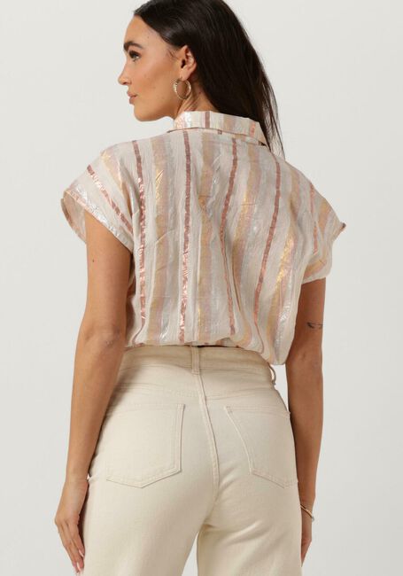 Sand BY-BAR Blusen BIEKE GLOSS STRIPE BLOUSE - large