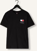 Schwarze TOMMY JEANS T-shirt TJM SLIM ESSENTIAL FLAG TEE Schwarze TOMMY JEANS T-shirt TJM SLIM ESSENTIAL FLAG TEE - medium