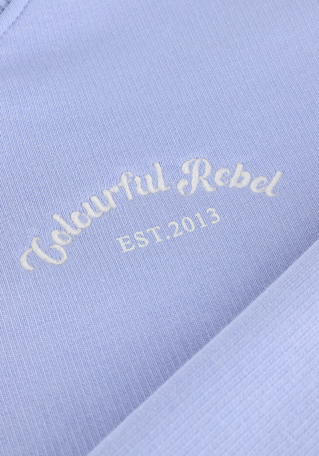 Blaue COLOURFUL REBEL Sweatshirt REBELLES CROPPED SHOULDER SWEAT - large