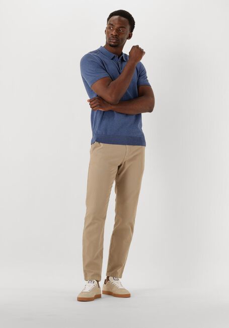 Dunkelblau SELECTED HOMME Polo-Shirt SLHBERG SS KNIT POLO NOOS - large