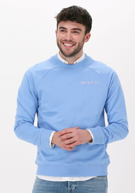 Hellblau SCOTCH & SODA Sweatshirt CREWNECK LOGO FELPA SWEATSHIRT IN ORGANIC COTTON - large