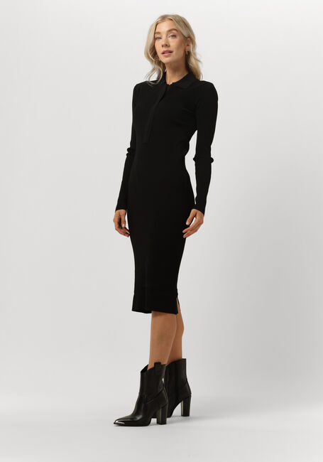 Schwarze BRUUNS BAZAAR Midikleid CELOSIA JOHANNA KNIT DRESS - large