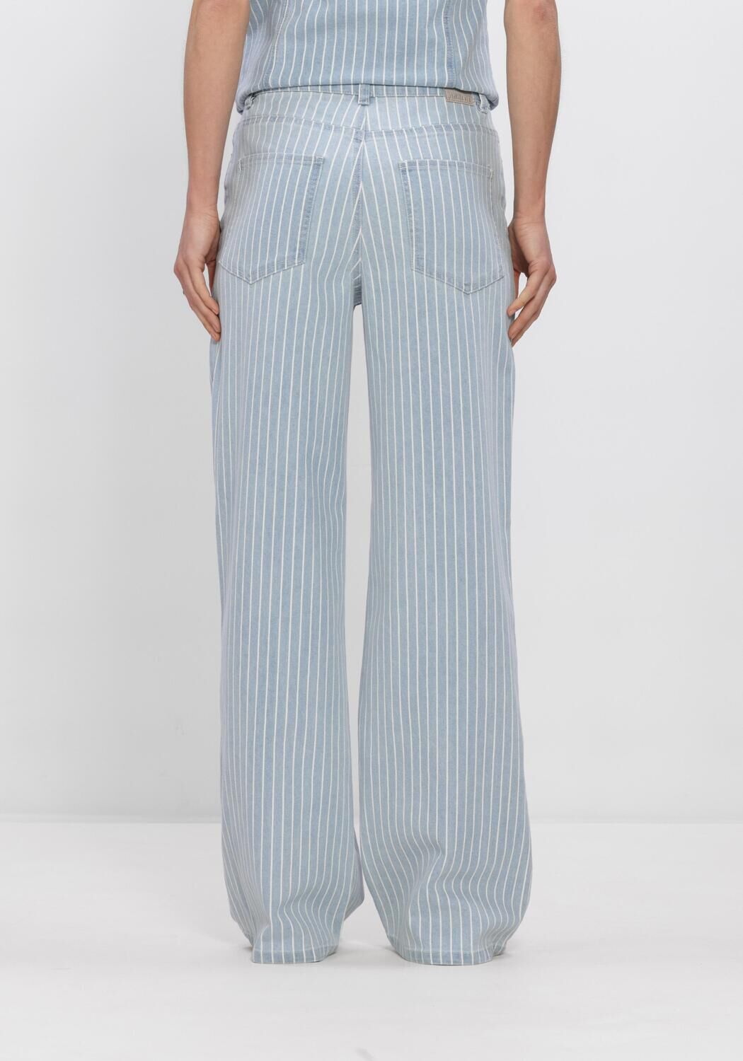 Blaue OBJECT Jeans OBJSANNI MW WIDE JEANS - large