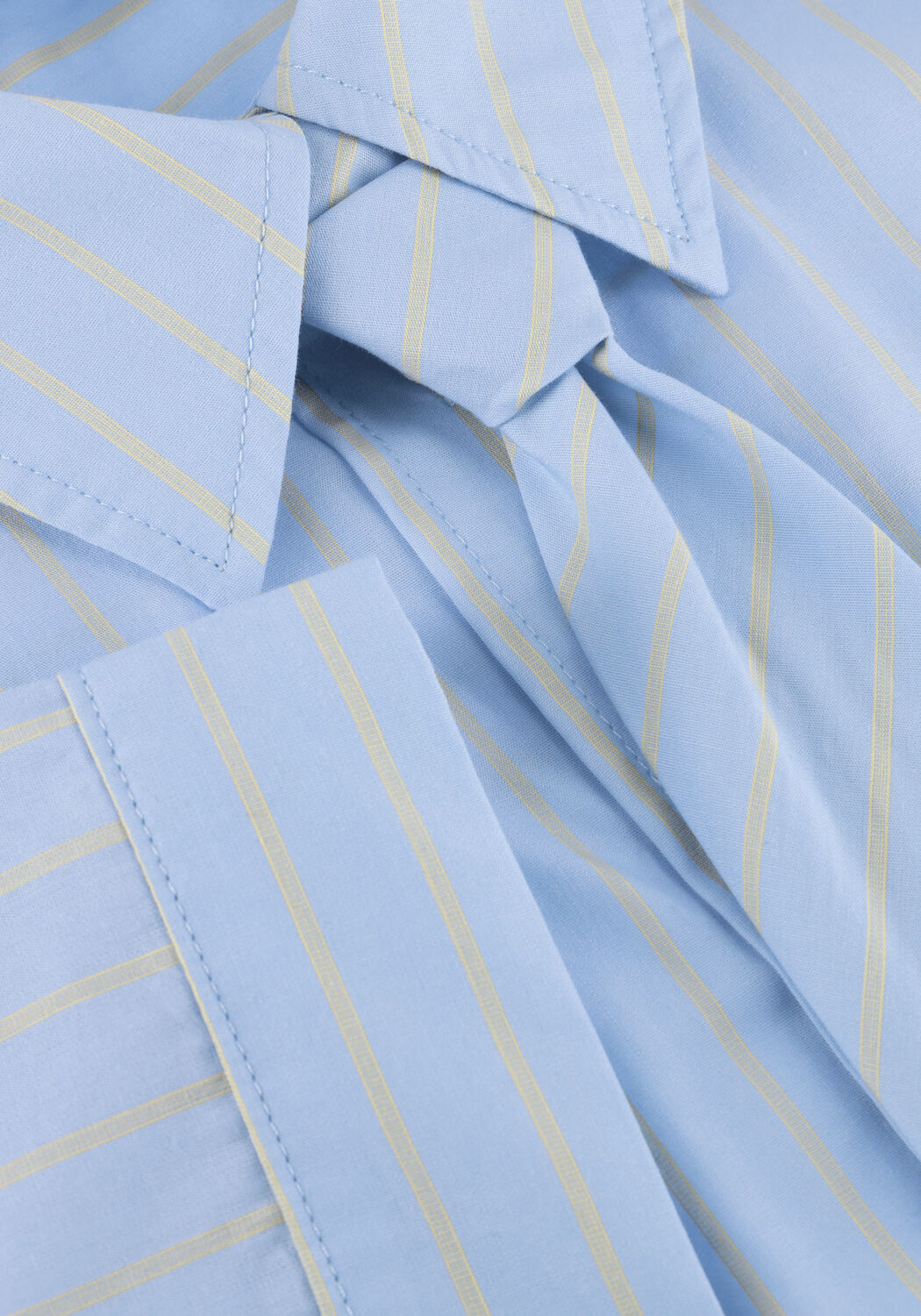 Blaue CO'COUTURE Blusen SIMOCC STRIPE SS TIE SHIRT - large