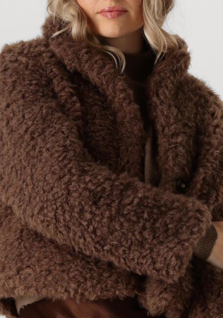 Braune ANOTHER LABEL Teddy-Jacke BONNIE BLAZER - large