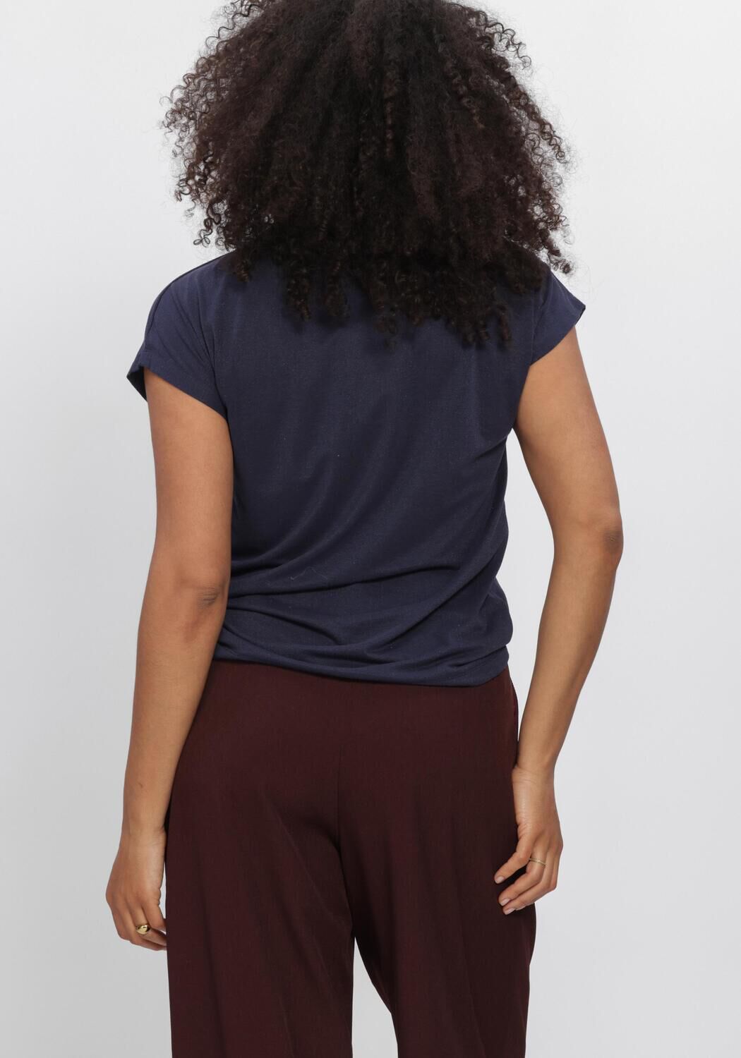 Dunkelblau AIMEE THE LABEL Tops & T-shirts MANDYW6 TOP - large