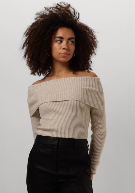 Sand MINUS Pullover FAME OFF SHOULDER KNIT PULLOVER - large