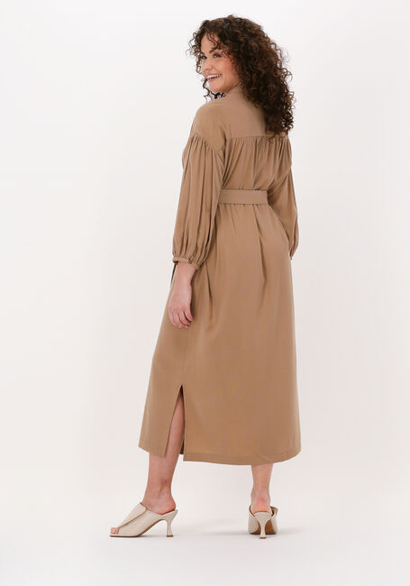 Beige SIMPLE Midikleid WOVEN DRESS NIA STRUC - large