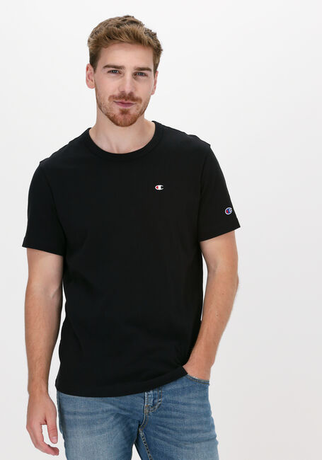 Schwarze CHAMPION T-shirt SMALL C LOGO T-SHIRT - large