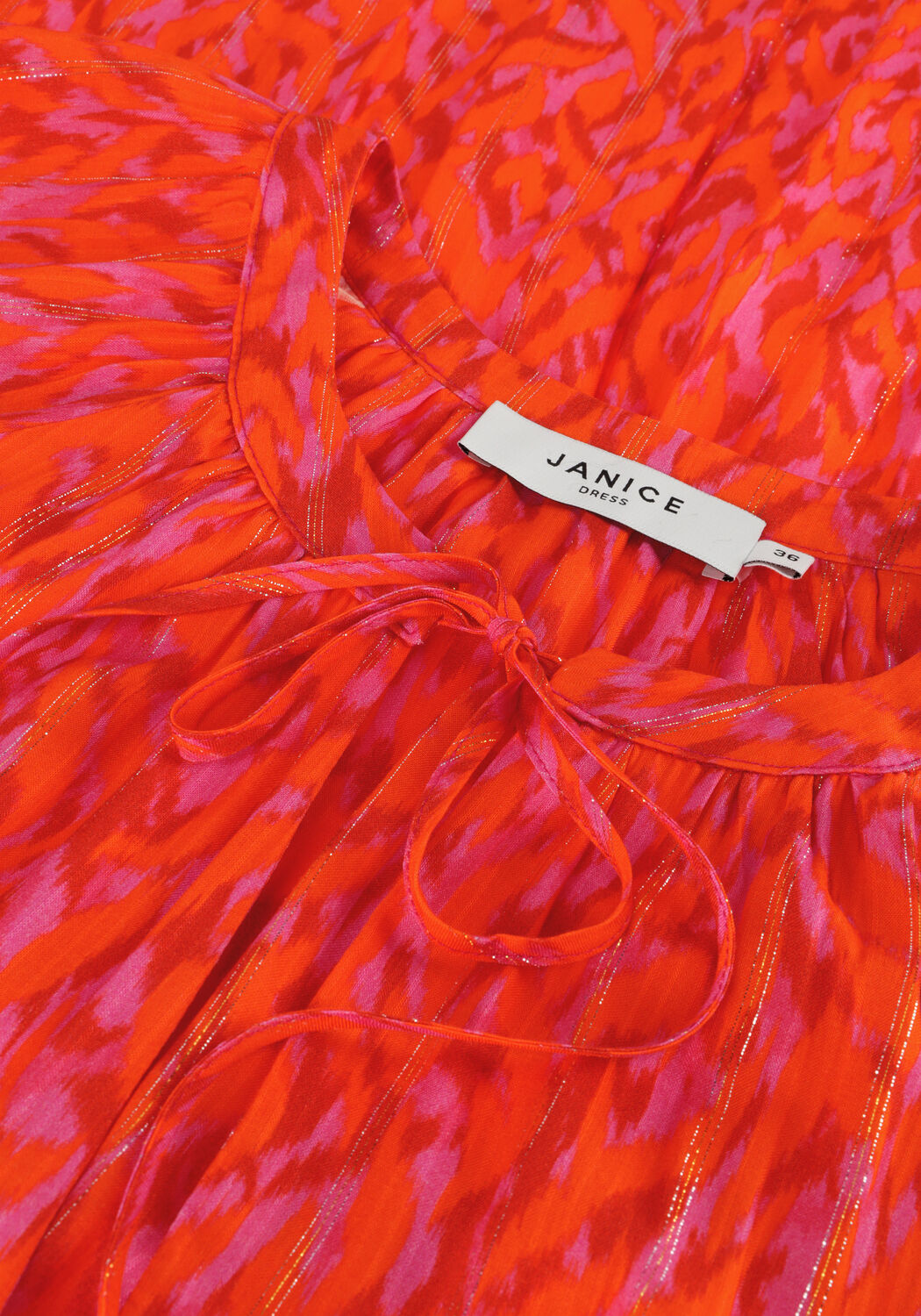 Orangene JANICE Maxikleid JULIAN - large