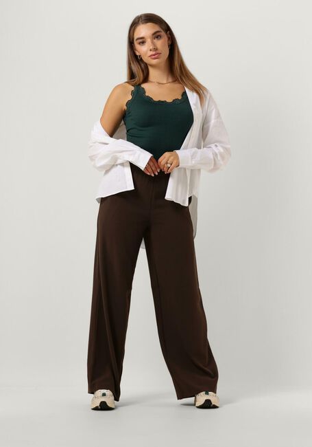 Grüne ROSEMUNDE Top BABETTE SILK TOP W/ LACE - large