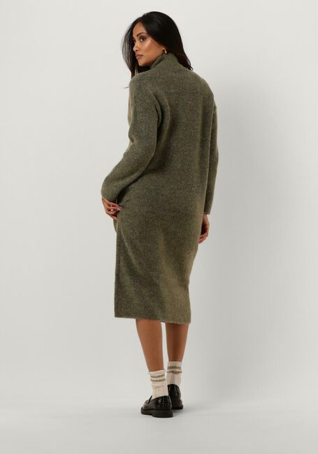 Grüne SELECTED FEMME Midikleid SLFMALINE LS KNIT DRESSHIGH NECK - large