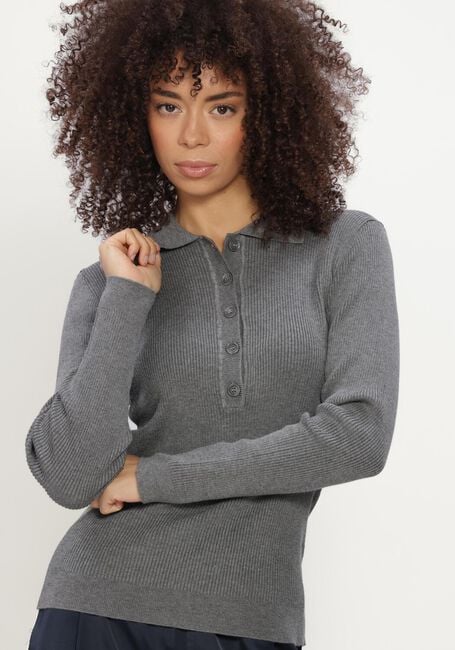 Graue BRUUNS BAZAAR Rollkragenpullover ANEMONEBBVALEA KNIT POLO - large