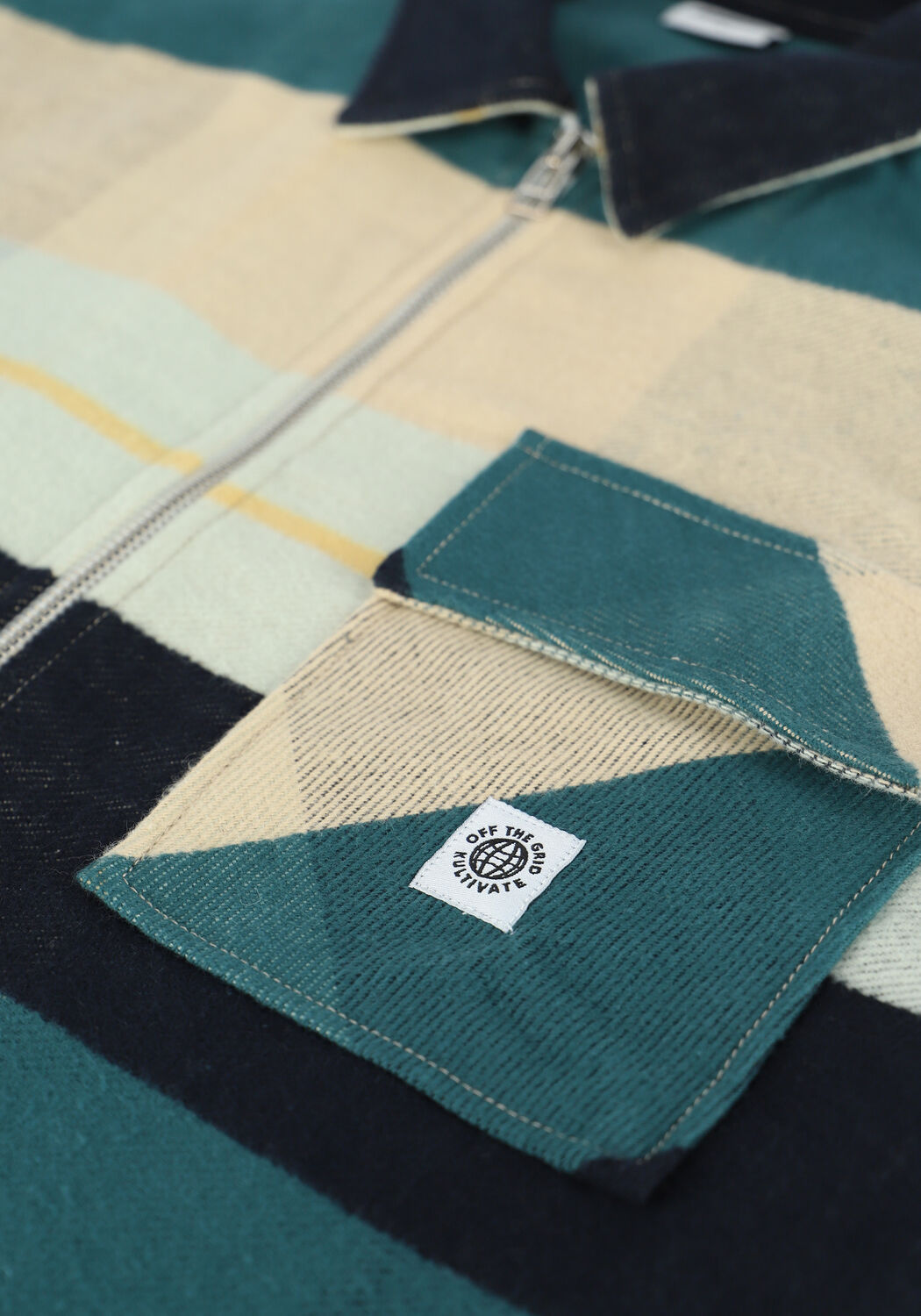 Mehrfarbige/Bunte KULTIVATE Overshirt ST CHECKERZ - large