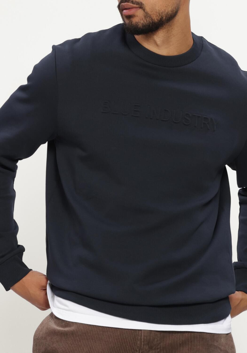 Dunkelblau BLUE INDUSTRY Sweatshirt SWEATER - large