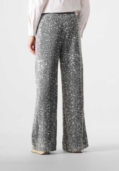 Silberne SUMMUM Hosen PANTS SEQUINS VELOUR - large