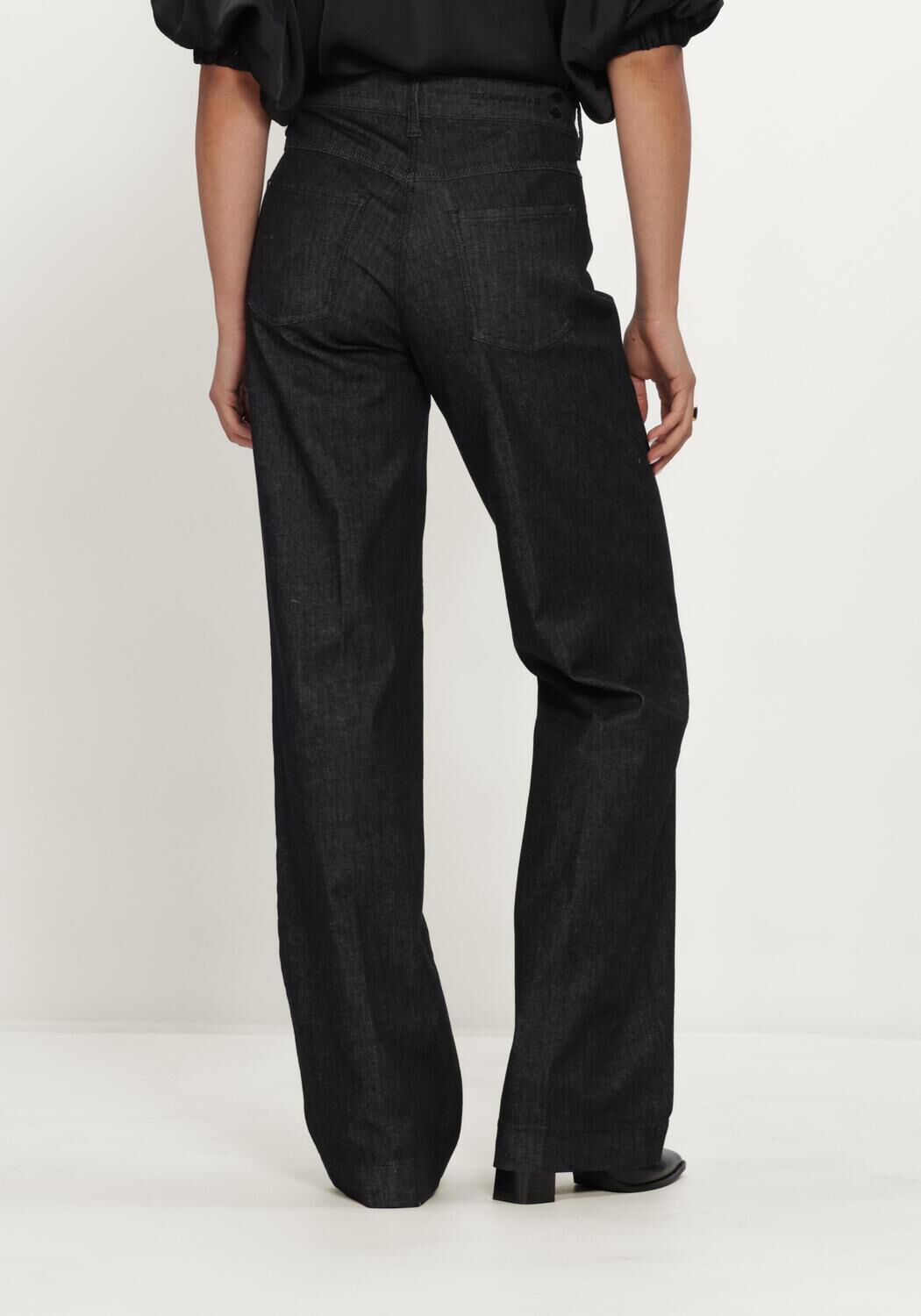 Dunkelblau MAC Wide jeans 0357L DREAM WIDE AUTHENTIC WIDE LEG - large