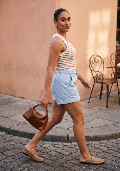Blaue CIRCLE OF TRUST Kurze Hose RIVER SHORT - large