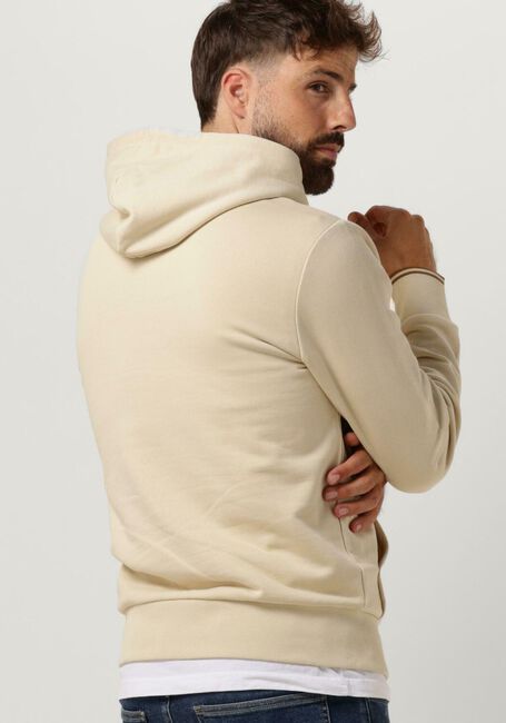 Beige FRED PERRY Pullover & Cardigans TIPPED HOODED SWEATSHIRT - large