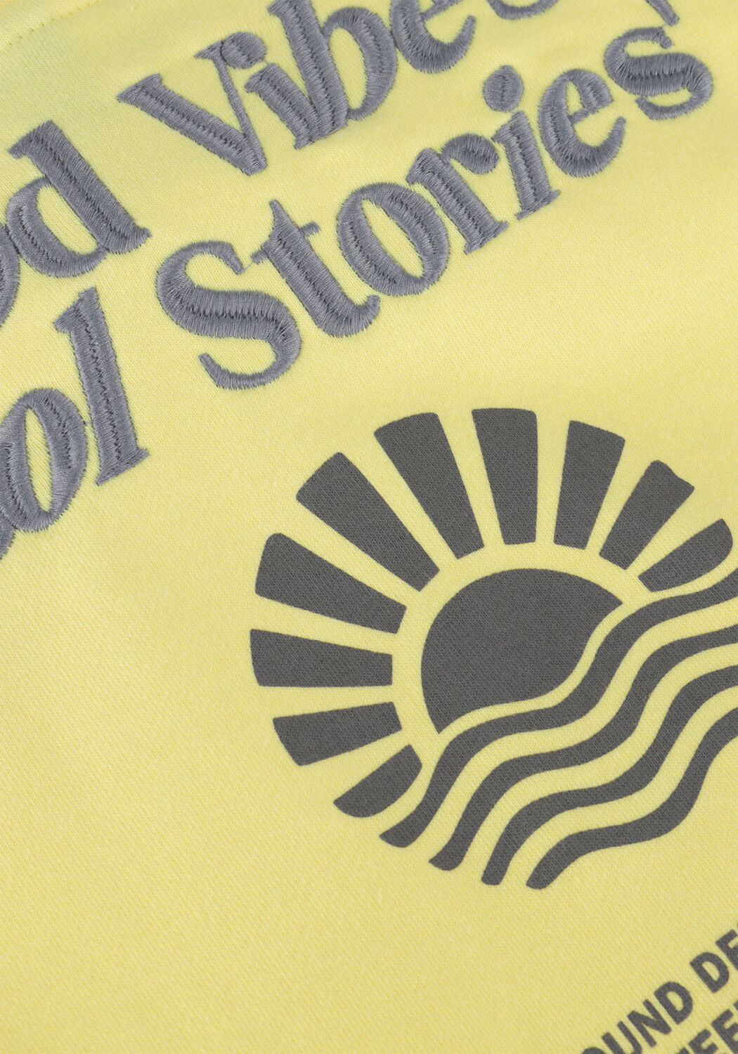 Gelbe INDIAN BLUE JEANS Sweatshirt HOODIE BACKPRINT - large