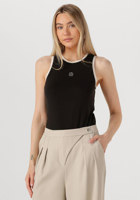 Schwarze ROUGE EDIT Top ROUESME S/L TANK TOP - large