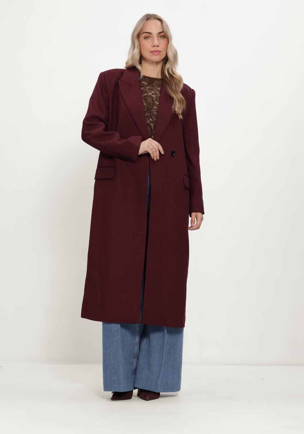 Bordeaux JOSH V M&auml;ntel ATHENA COAT - large