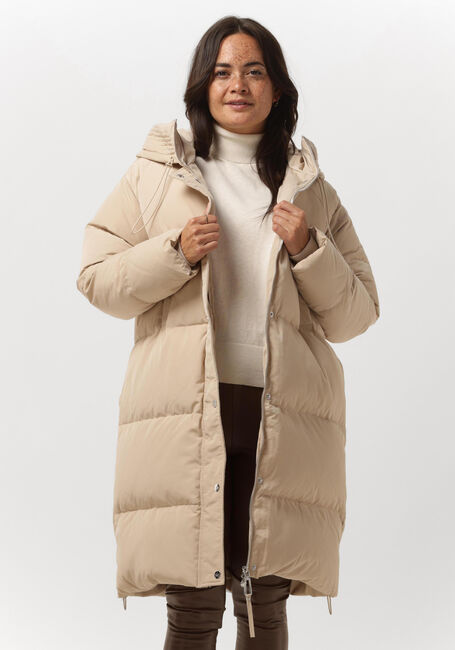 Beige SILVIAN HEACH Wattierte Jack LONG DOWN JACKET IBAR - large