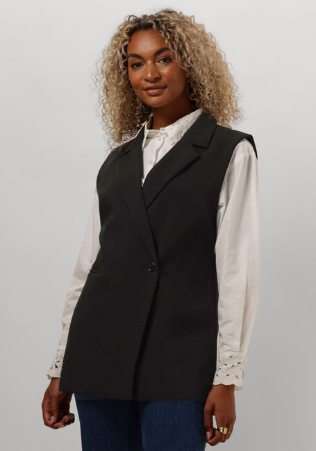 Schwarze ANOTHER LABEL Gilet JESSE BLAZER LS - large