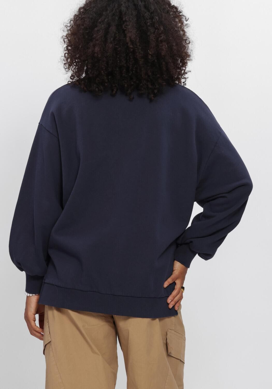 Dunkelblau BY-BAR Pullover LILI LONG SWEATER - large