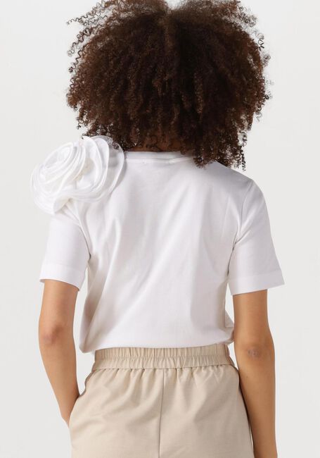 Weiße JANSEN AMSTERDAM T-shirt ROXY T-SHIRT CO 105 SHORT SLV FLOWER DETAIL - large