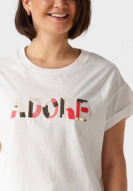 Weiße NUKUS T-shirt FEMKE SHIRT ADORE - large