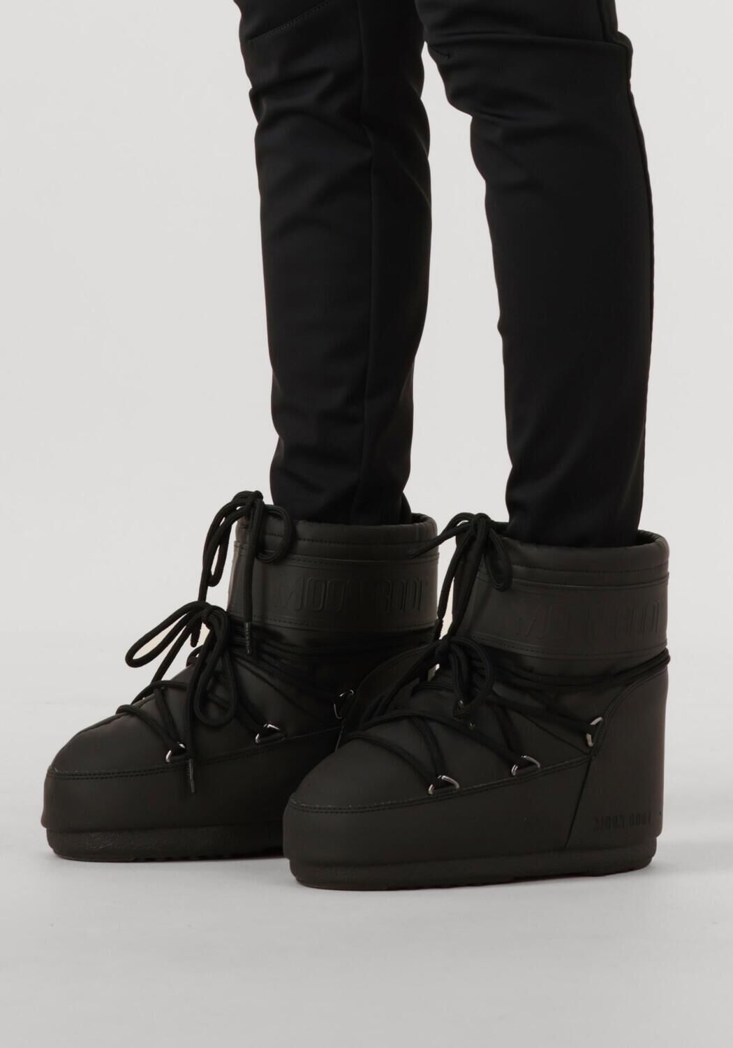 Schwarze MOON BOOT Snowboots ICON LOW FAUX FUR - large