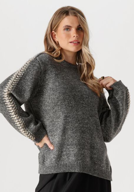Dunkelgrau MODSTRÖM Pullover LINEMD O-NECK - large