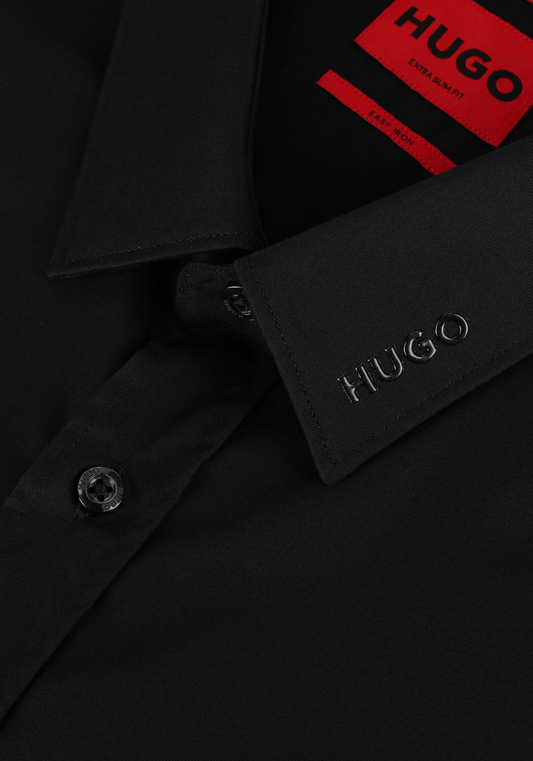 Schwarze HUGO Klassisches Oberhemd ELISHA02 - large