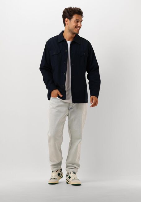 Dunkelblau SELECTED MEN Overshirt SLH-CANVAS WORKWEAR OVERSHIRT LS - large