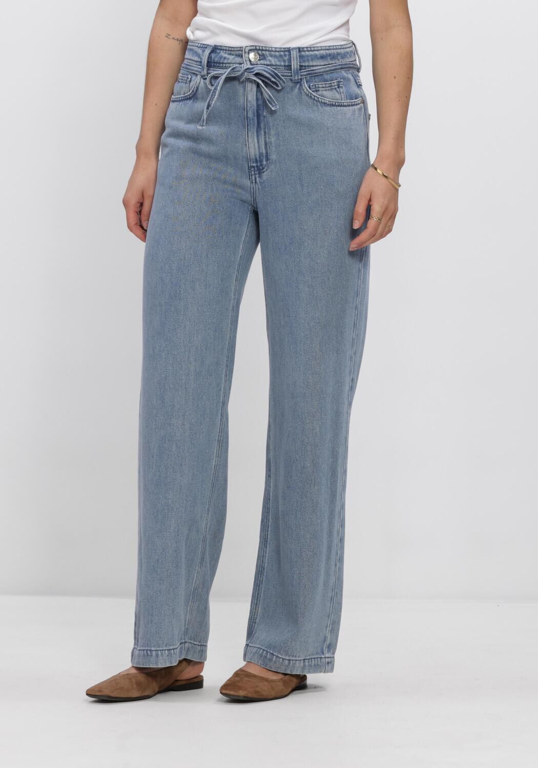 Blaue SECOND FEMALE Straight leg jeans RIO DENIM JEANS - large